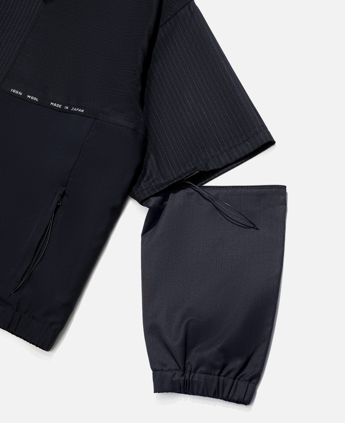 Dead Stock Wool Patchwork PO (Navy)