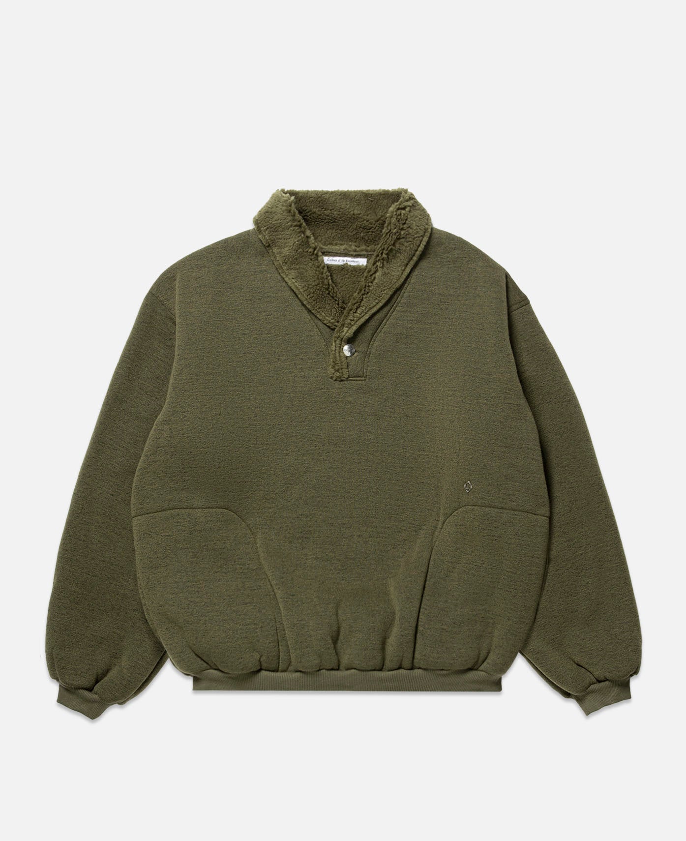Oversized Boa Pull Over (Olive)