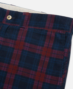Check Relax Shorts (Navy)