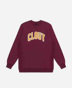 CLOUT Sweatshirt (Burgundy)
