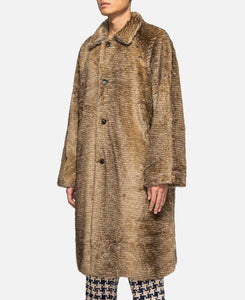 Fur Southern Collar Coat (Beige)