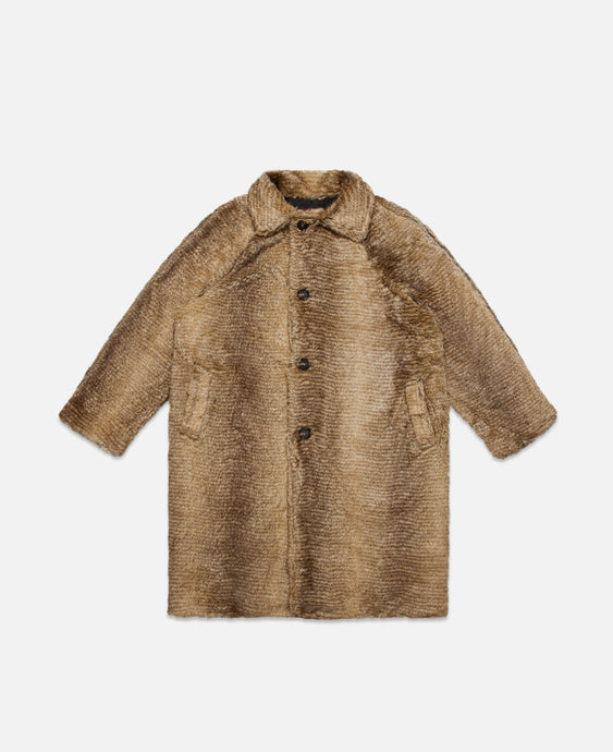 Fur Southern Collar Coat (Beige)