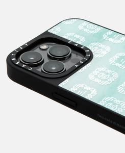 Monogram iPhone 12/13 Pro Impact Case (Green)