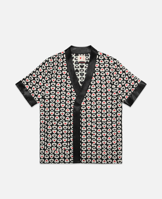 Short Sleeve Kimono (Black)