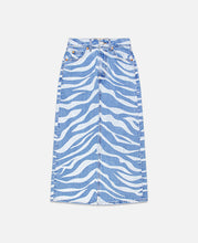 70's High Midi Skirt (Blue)