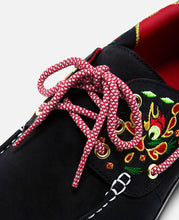 Women's Noreen 3-Eye Lug Handsewn Boat Shoes (Black)