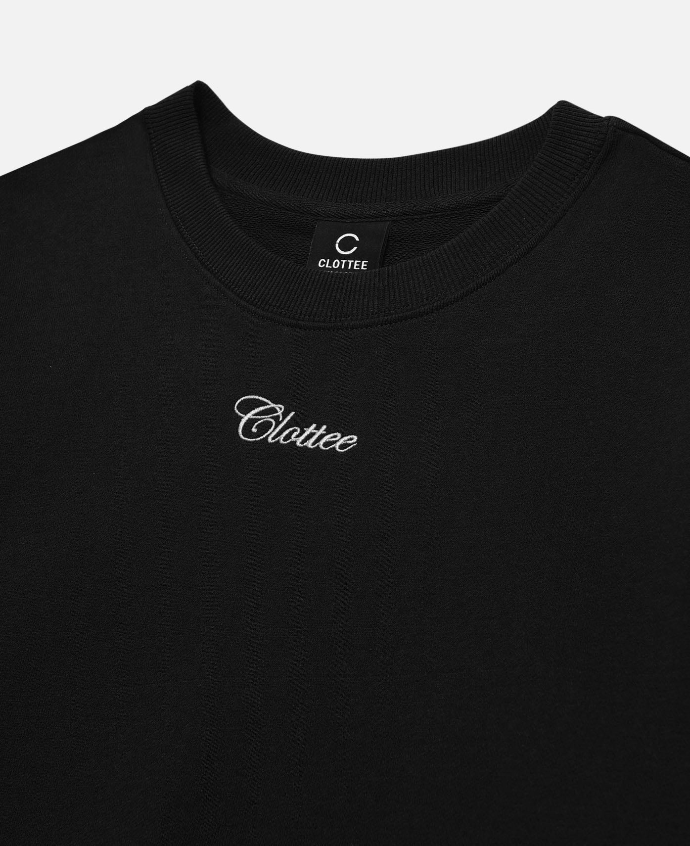 CLOTTEE - CLOTEE Script Crewneck Sweatshirt (Black) – JUICESTORE