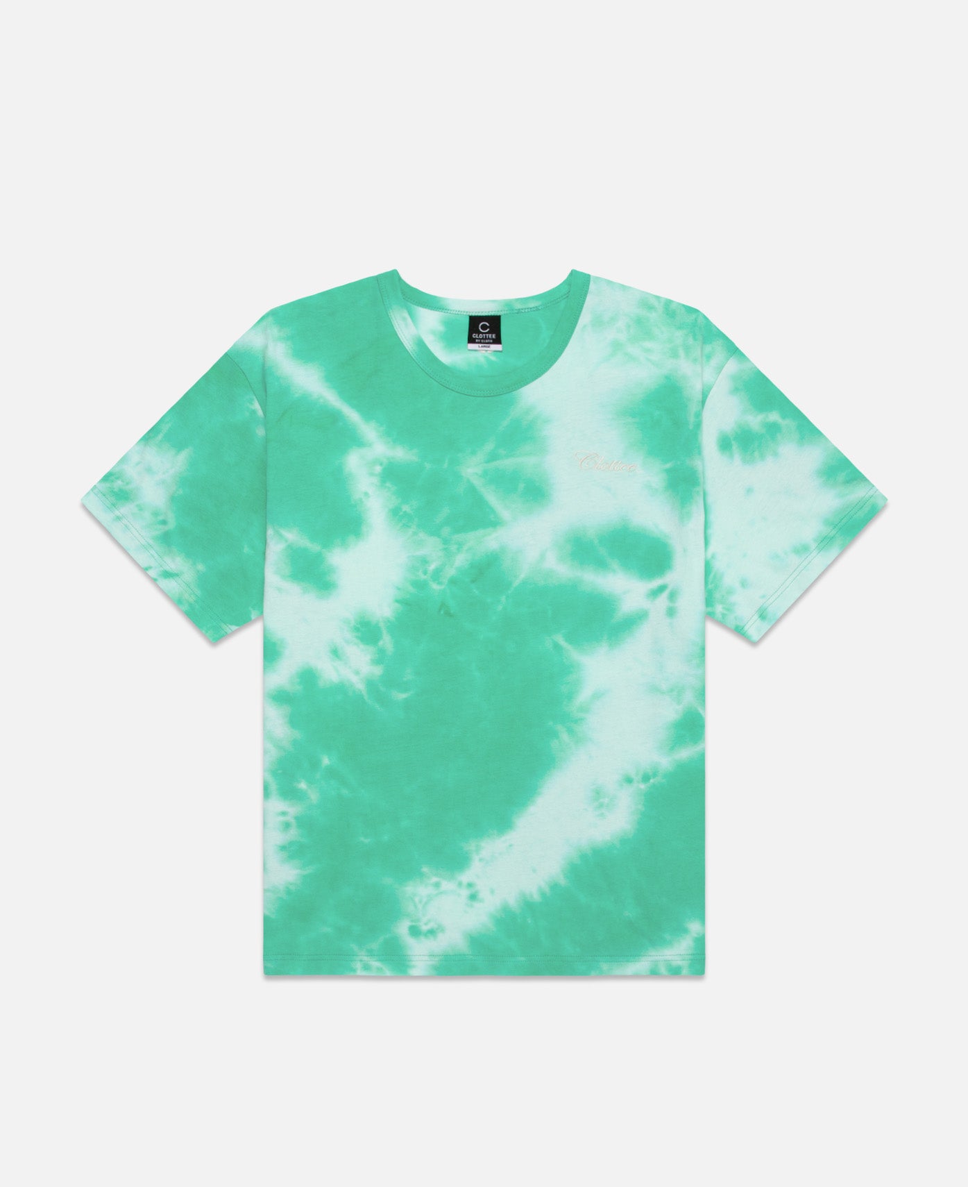 CLOTTEE Script Tie Dye T Shirt Mint