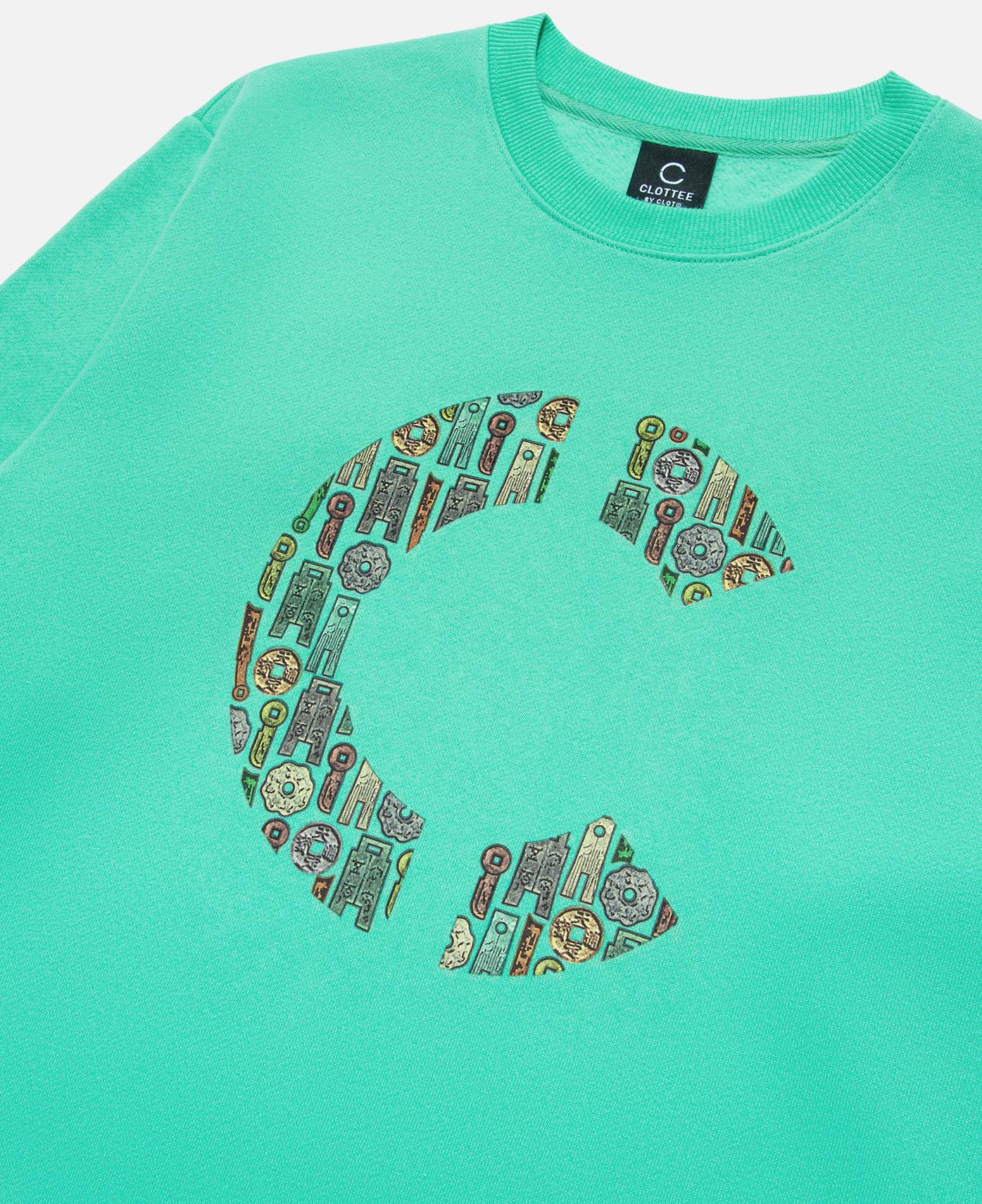 CLOTTEE - Coins C Sweatshirt (Green) – JUICESTORE