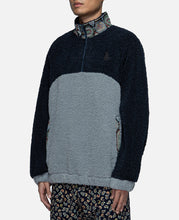 Contrast Collar Fleece (Blue)