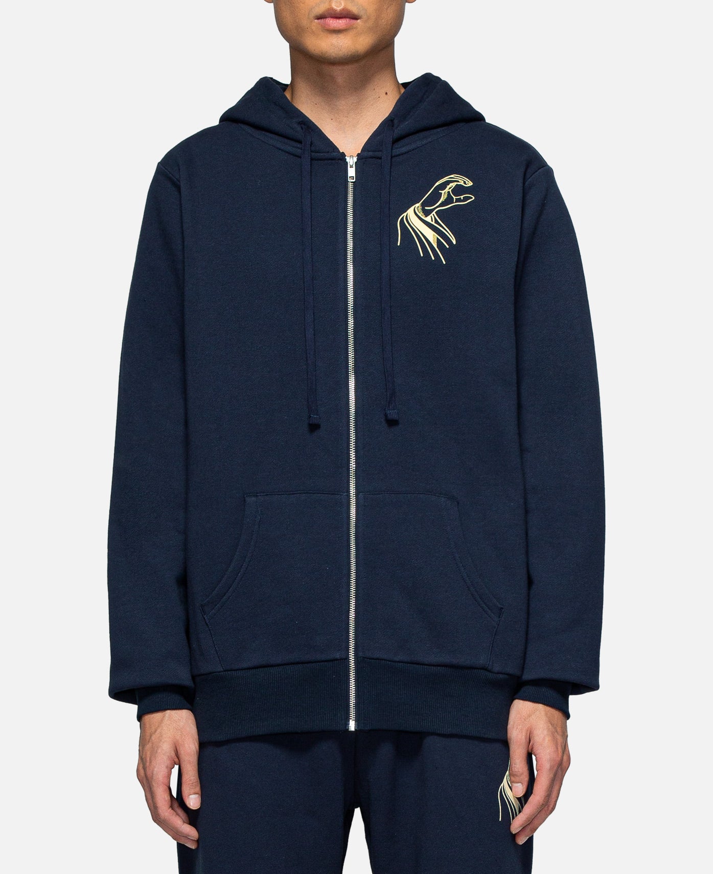 CLOTTEE - Dynasty Zip Up Hoodie (Navy) – JUICESTORE