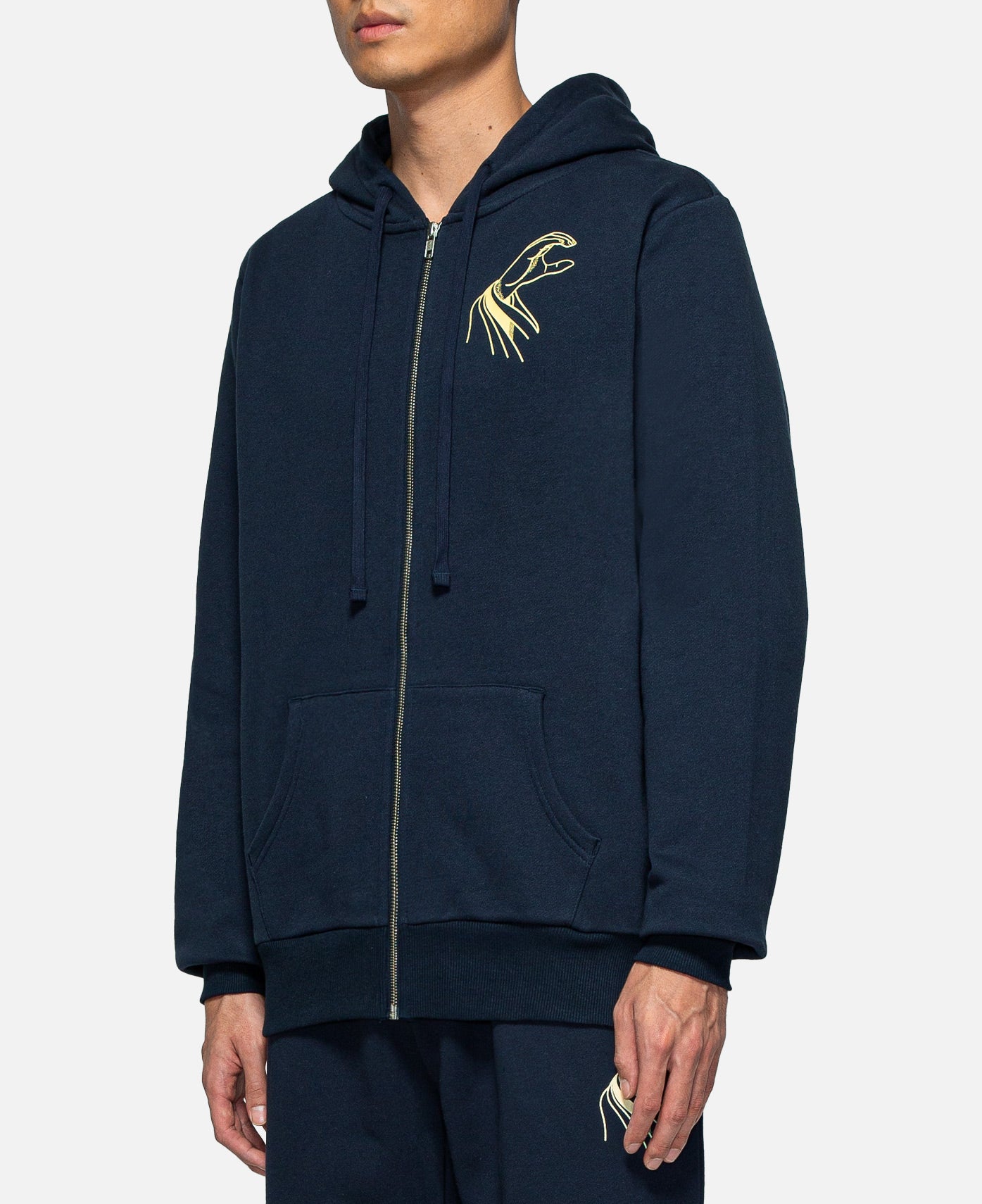 CLOTTEE - Dynasty Zip Up Hoodie (Navy) – JUICESTORE