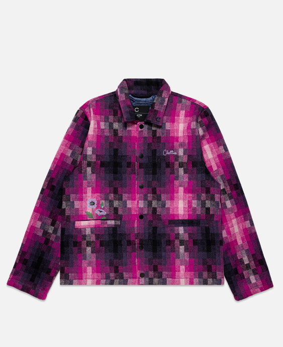 Ombre Check Jacket (Purple)