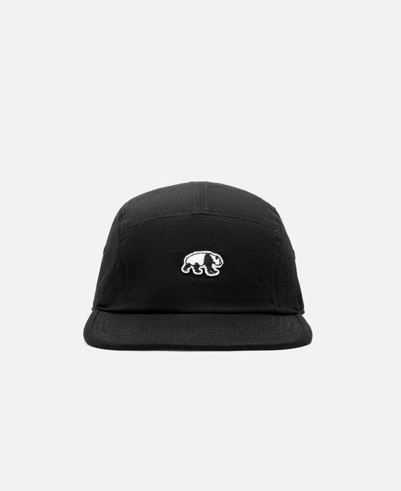 Panda Patch 5 Panel Cap (Black)