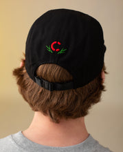 Panda Patch 5 Panel Cap (Black)