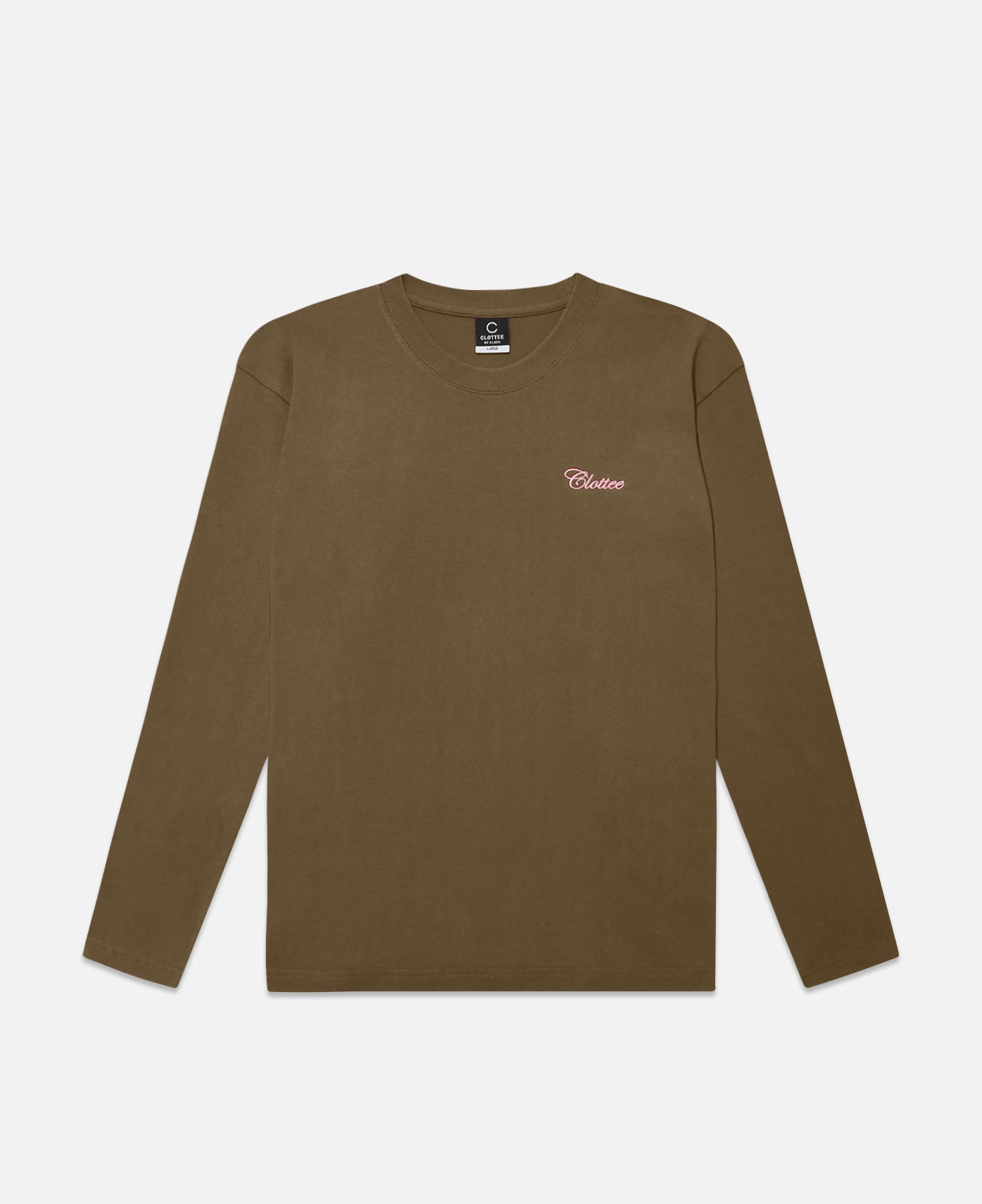 CLOTTEE - CLOTTEE Script L/S T-Shirt (Olive) – JUICESTORE