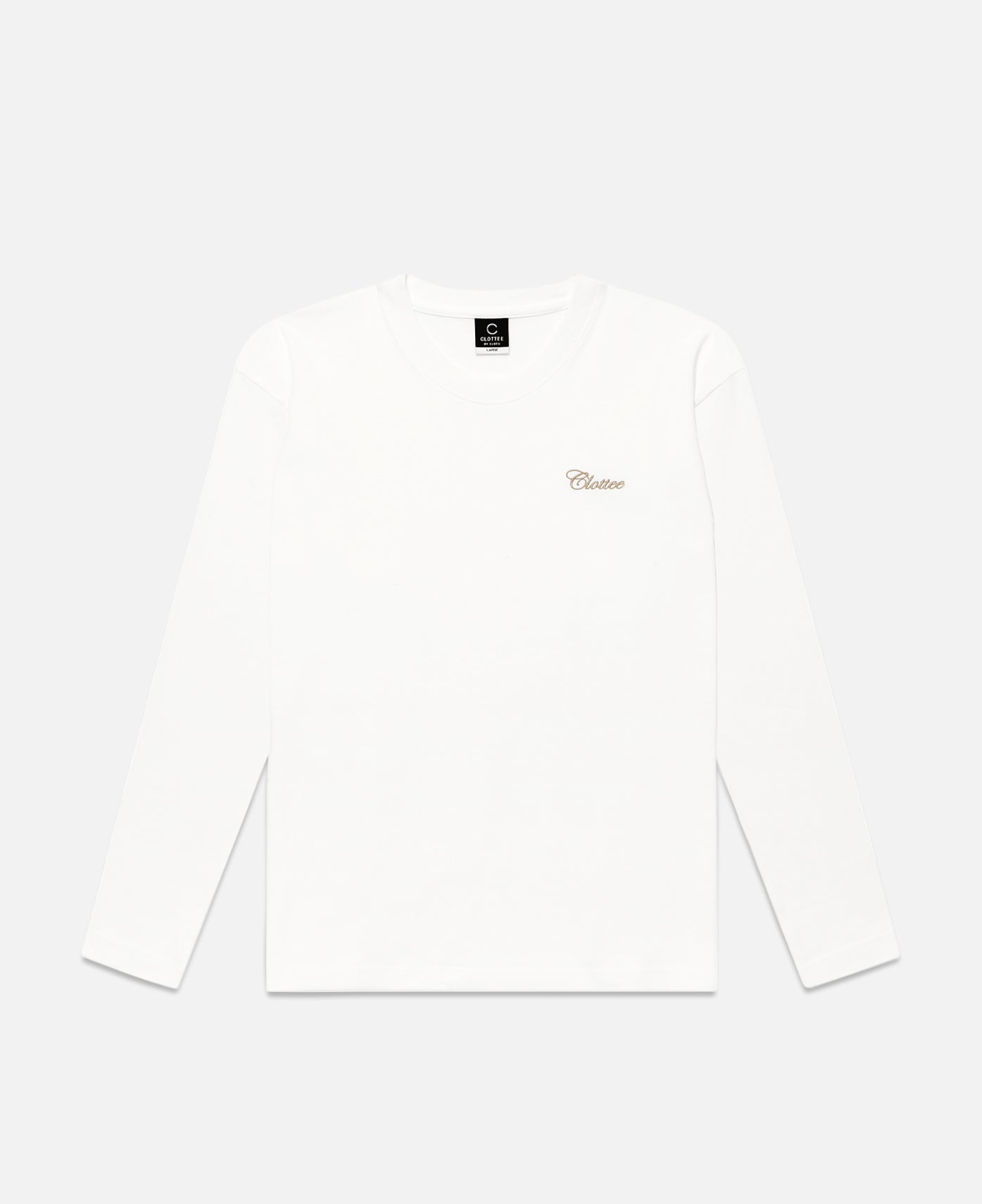 CLOTTEE - CLOTTEE Script L/S T-Shirt (Cream) – JUICESTORE