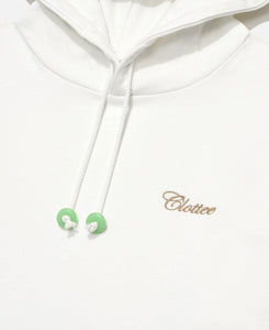 CLOTTEE Script Hoodie (Cream)