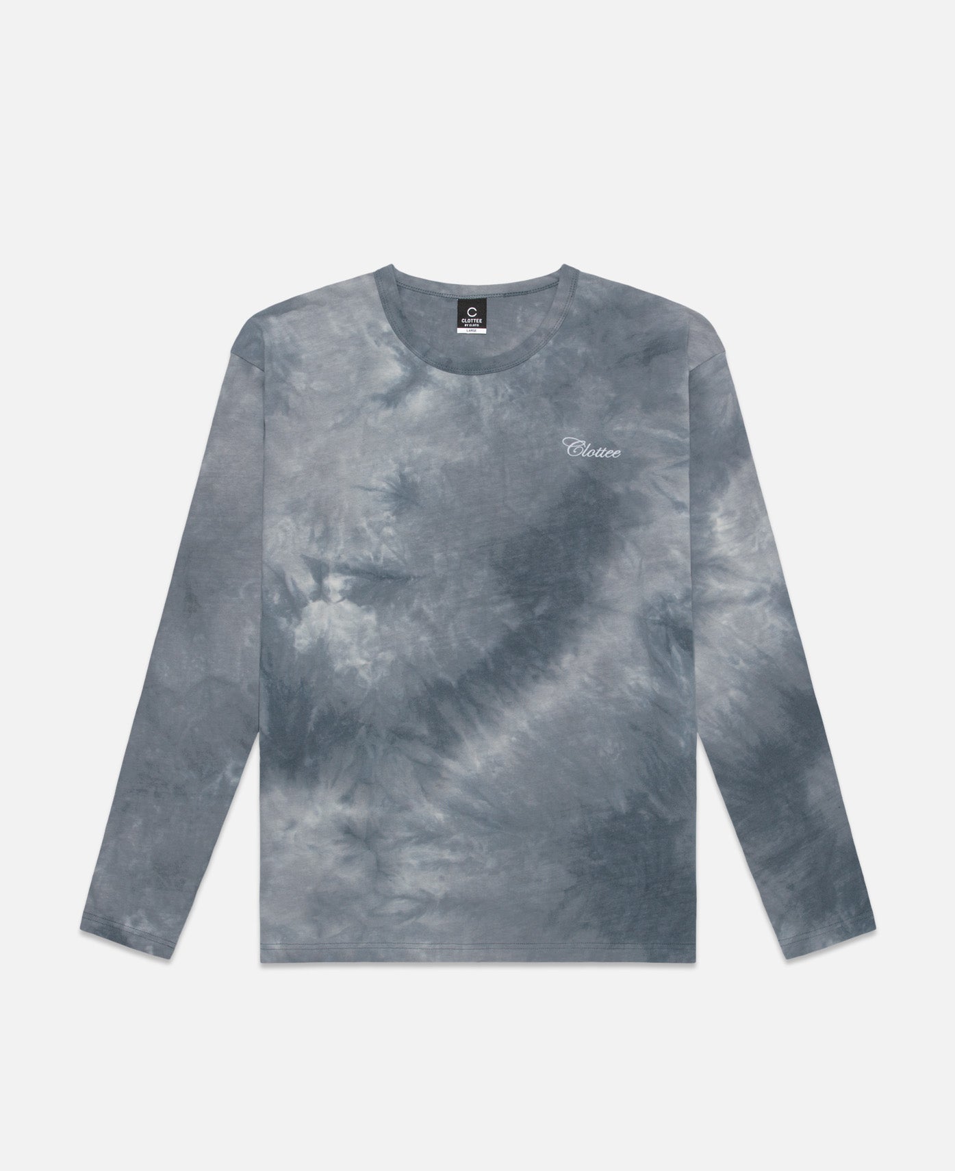 CLOTTEE - CLOTTEE Script Tie Dye L/S T-Shirt (Grey) – JUICESTORE