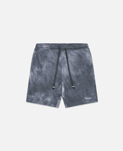 CLOTTEE Script Tie Dye Sweatshorts (Black)