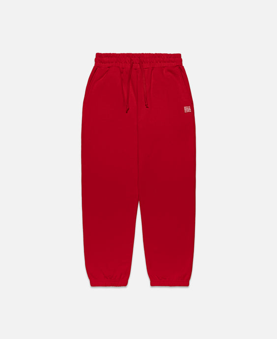 Stamp Patch Sweatpants (Red)
