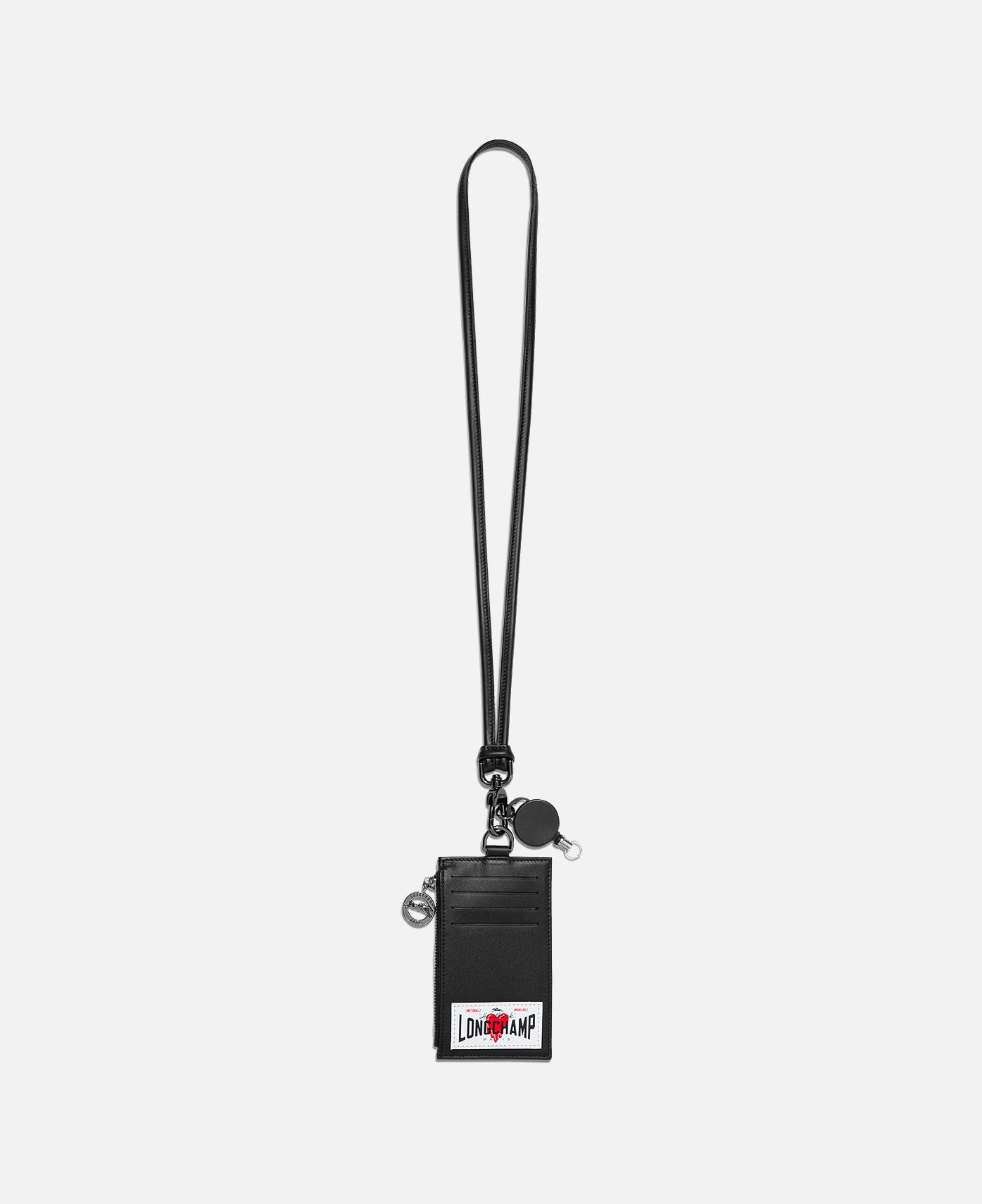 Coin Purse With Cord (Black)