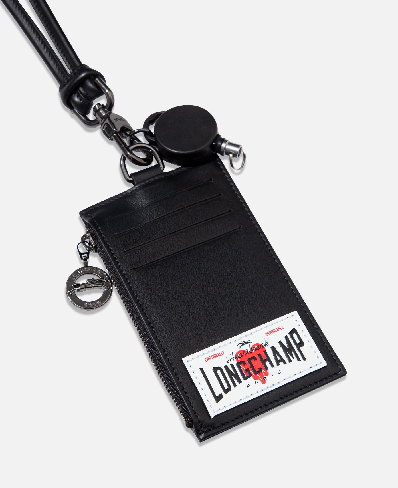 Coin Purse With Cord (Black)