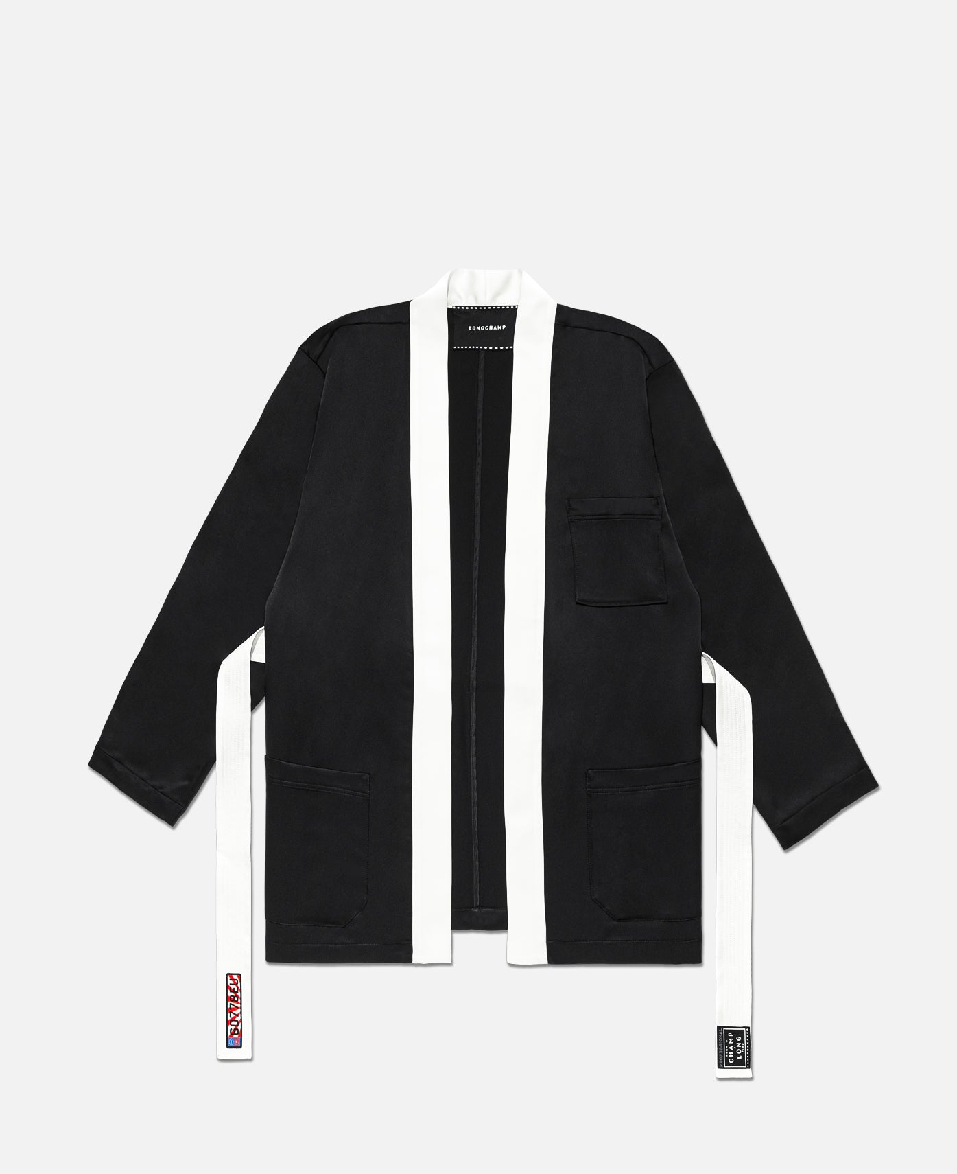 Satin Bathrobe (Black)