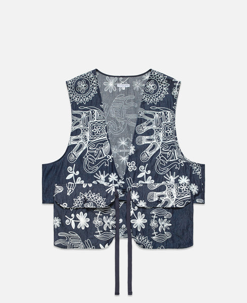 Engineered Garments - Fowl Vest (Navy) – JUICESTORE