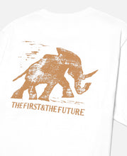 Printed Cross Crew Neck Pocket T-Shirt (White)