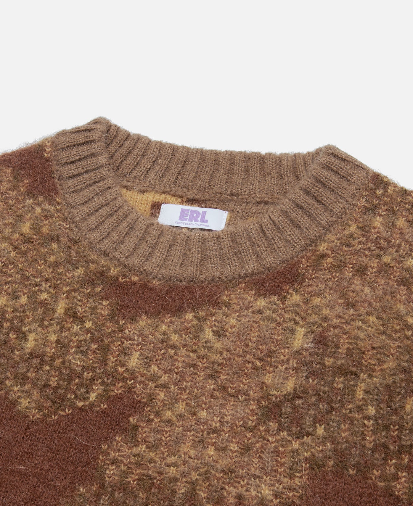 ERL - Unisex Round Neck Jacquard Sweater (Brown) – JUICESTORE