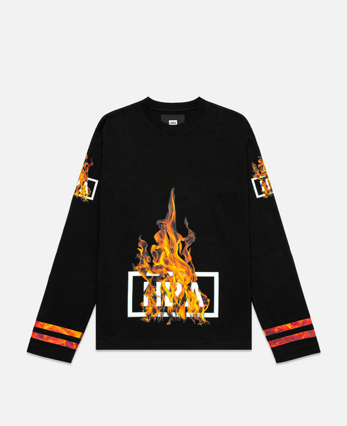 Ablaze Box Logo Hockey L/S T-shirt (Black) – JUICESTORE