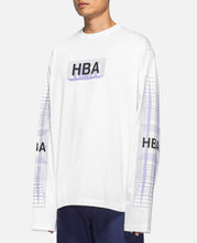 Grid Box Logo L/S T-Shirt (White)