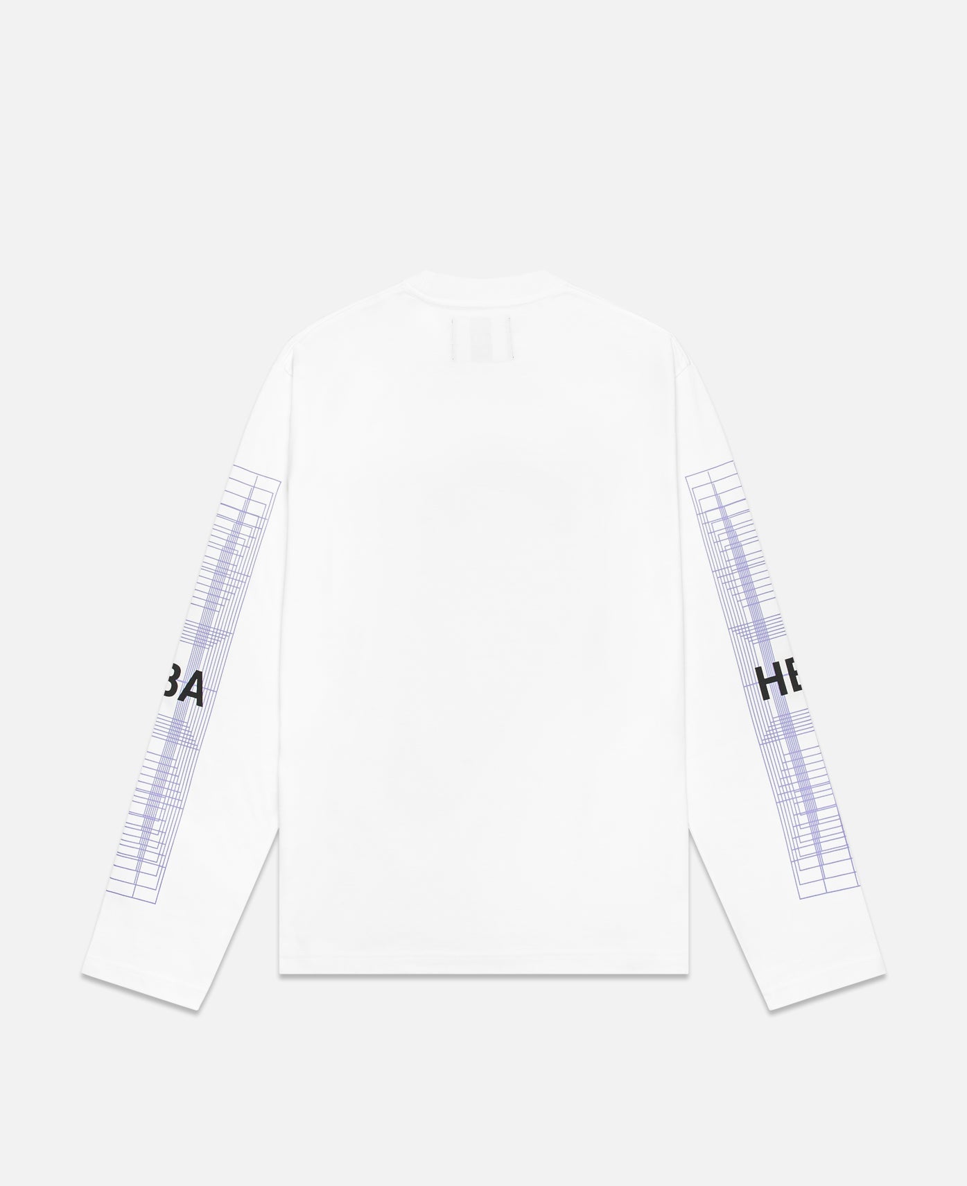 Grid Box Logo L/S T-Shirt (White)