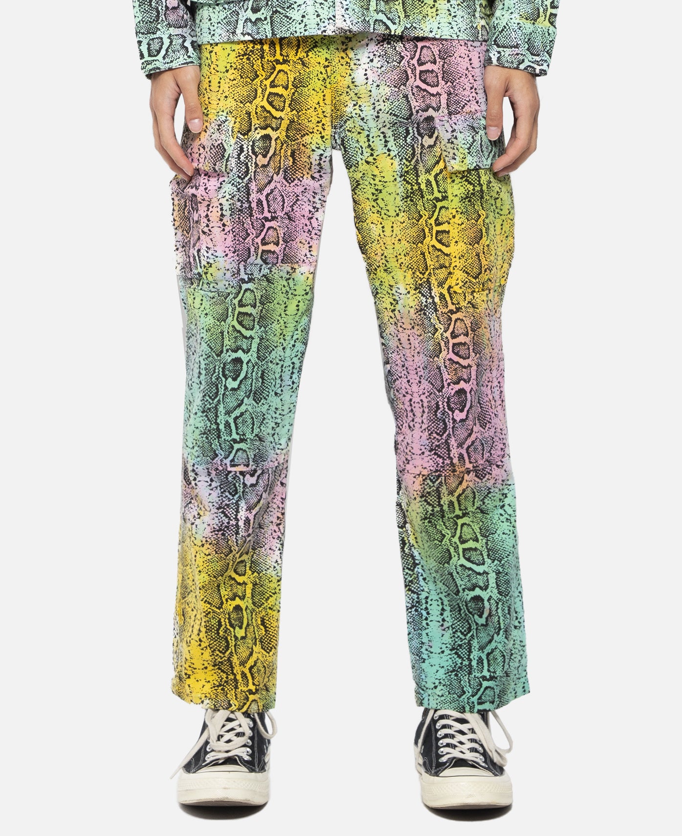Snakeskin Cargo Pants (Multi)