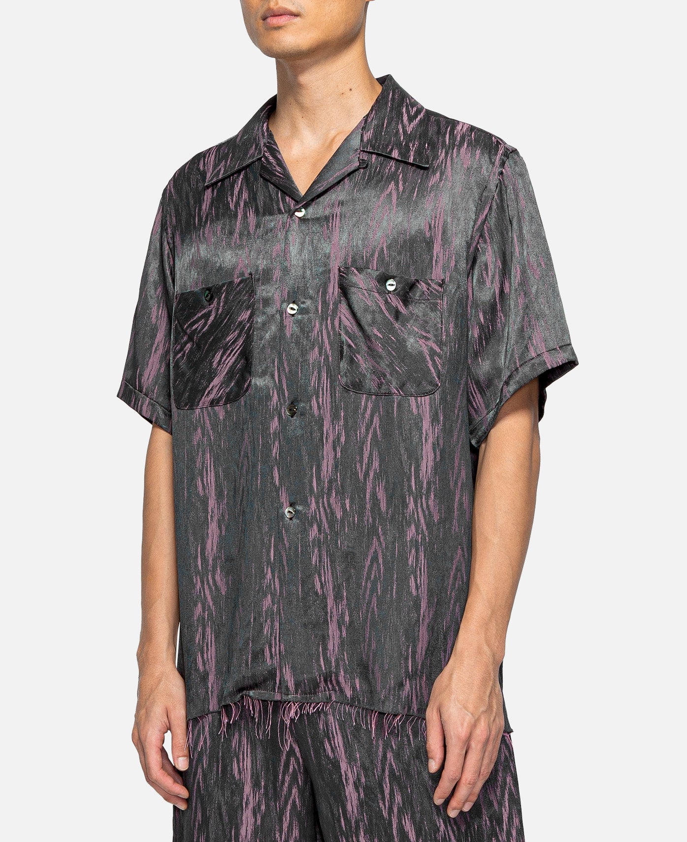 Needles - C.O.B. S/S Classic Shirt - Jacquard (Purple) – JUICESTORE