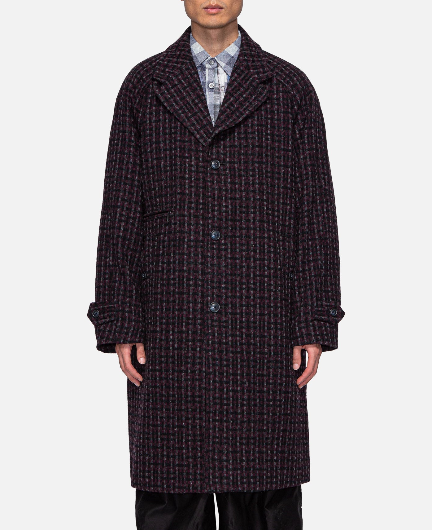 Needles - Needles Chester Coat - Wool Jacquard (Purple) – JUICESTORE