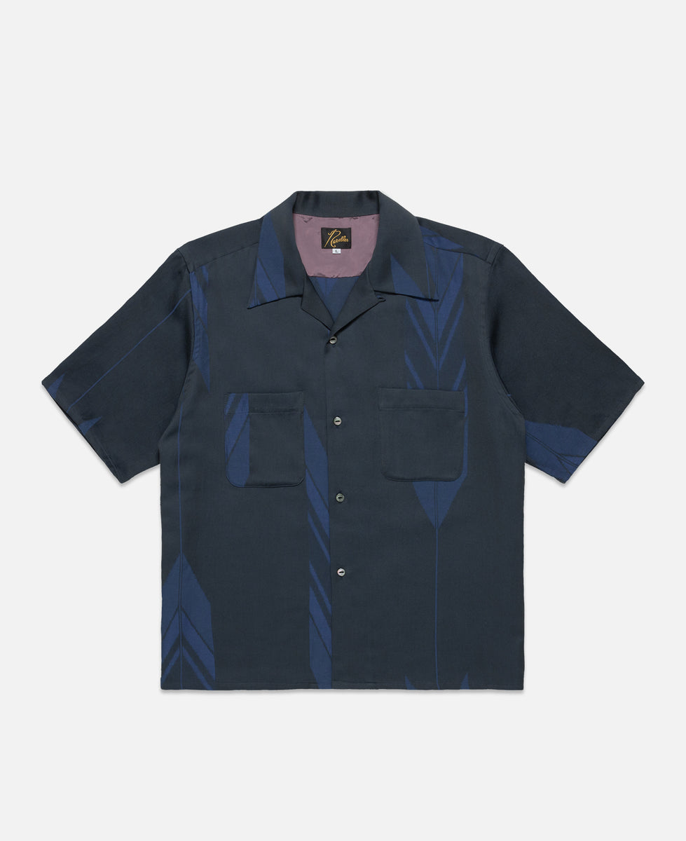NEEDLES Navy amp; Brown One-Up Shirt