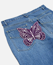 Papillon Patches Slim Jeans - 13oz C/L Denim / Distressed (Blue)