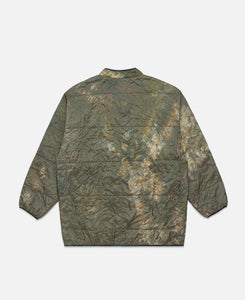 Piping Quilt Jacket - Nylon Ripstop / Uneven Dye (Olive)