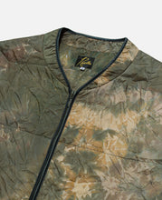 Piping Quilt Jacket - Nylon Ripstop / Uneven Dye (Olive)