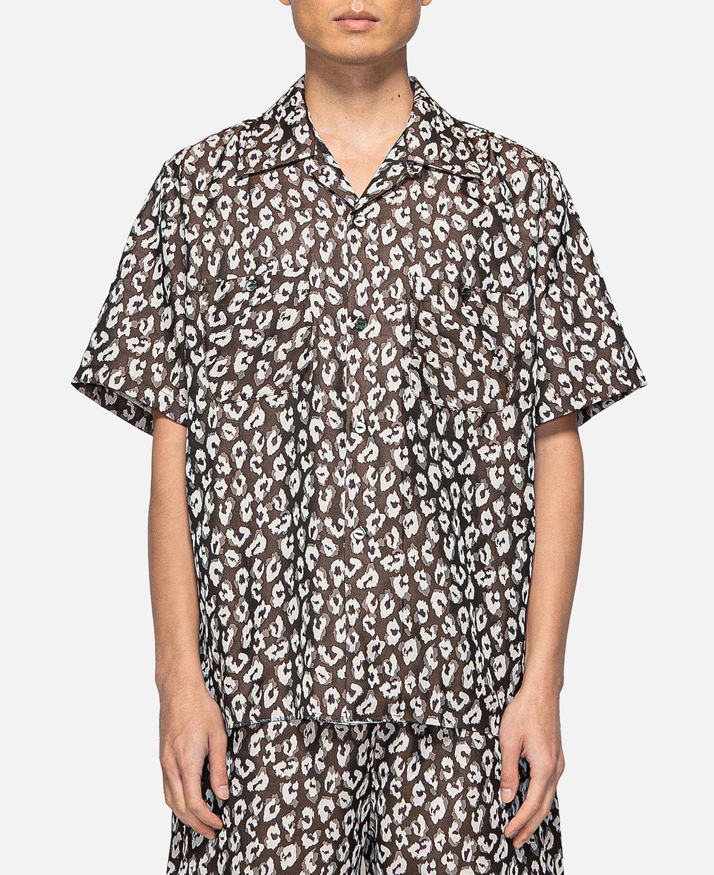 Needles - C.O.B. S/S Classic Shirt - Jacquard (Brown) – JUICESTORE