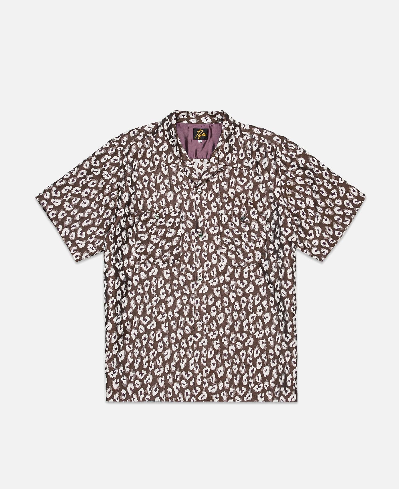 C.O.B. S/S Classic Shirt - Jacquard (Brown)