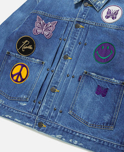 Needles Assorted Patches Jean Jacket (Blue)