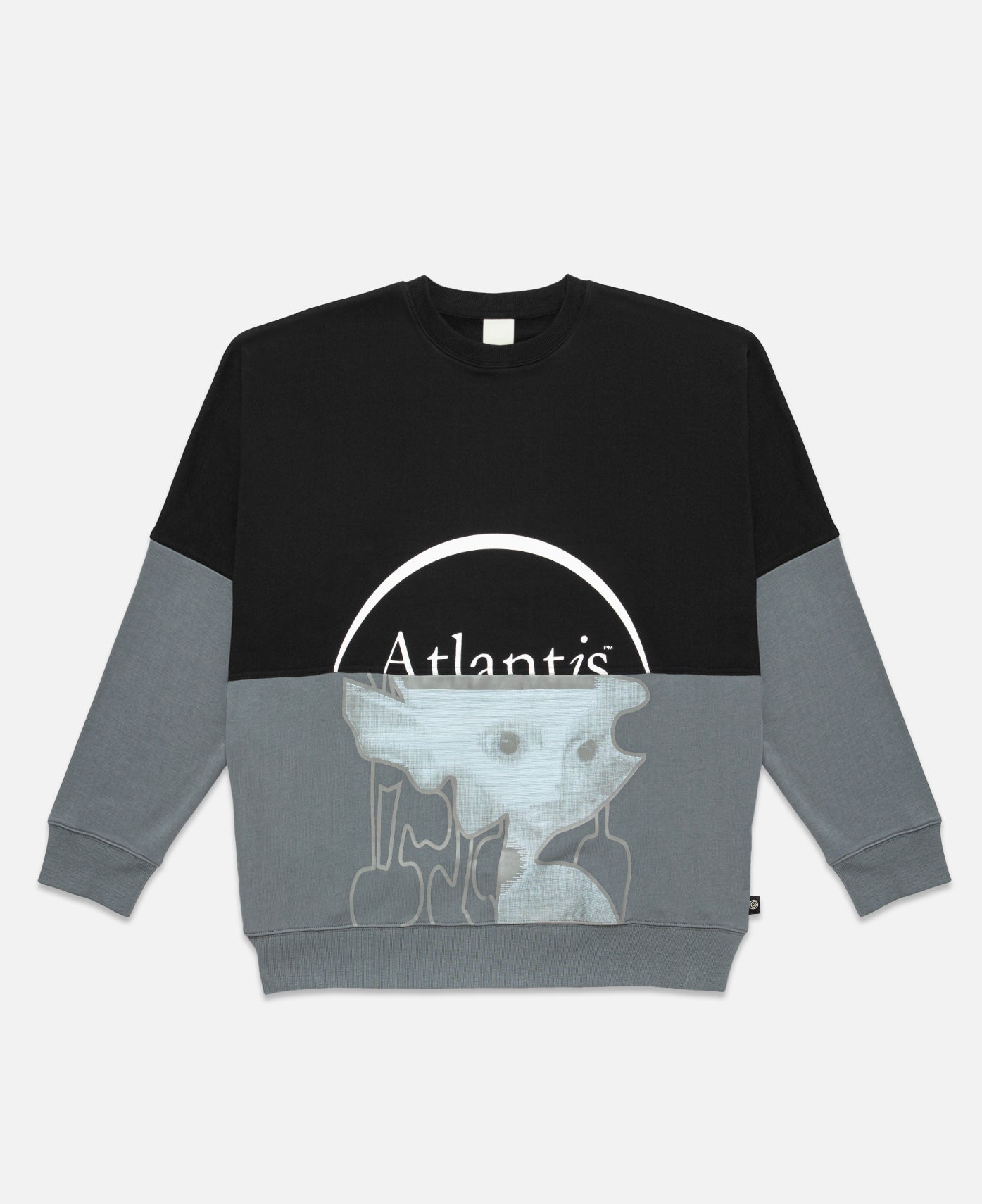 Atlantis Half Half Crew Neck Sweat (Black)