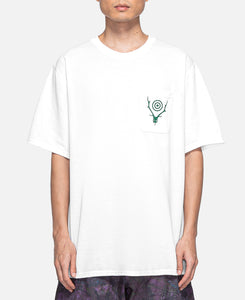 Round Pocket T-shirt (White)
