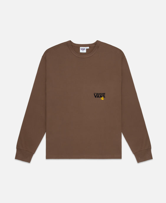 P.A.M. Spiral Checker L/S T-Shirt (Brown)