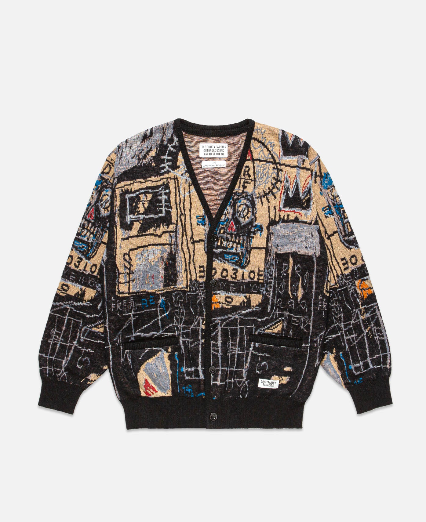 Jean-Michel Basquiat Cardigan (Type-1) (Multi)