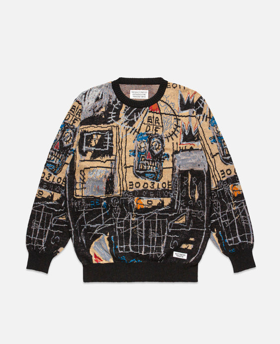 Jean-Michel Basquiat Crew Neck Sweater (Type-1) (Multi)