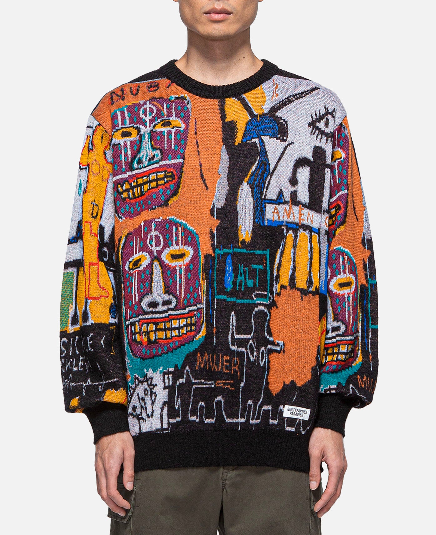 Wacko Maria - Jean-Michel Basquiat Crew Neck Sweater (Type-2 